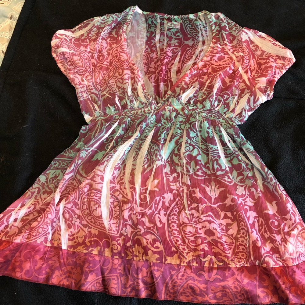 Maternity sheer blouse